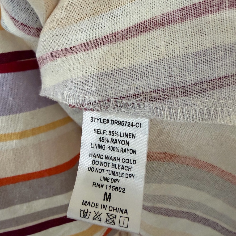 Lush Multicolor Striped Button-Down Summer Dress … - image 6